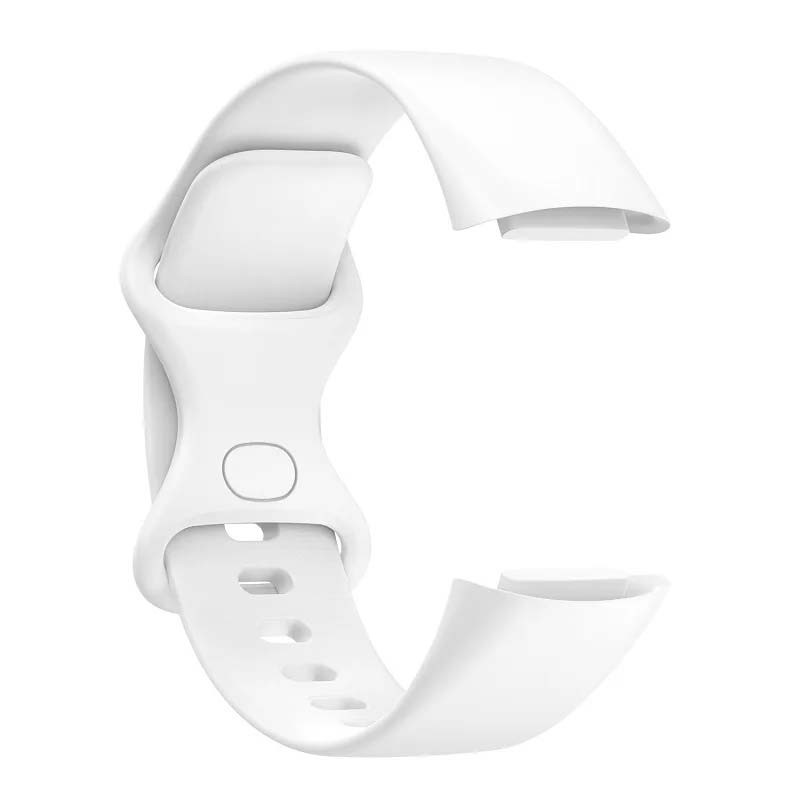 Correa de silicona blanca para Fitbit Charge 6 - Ítem3