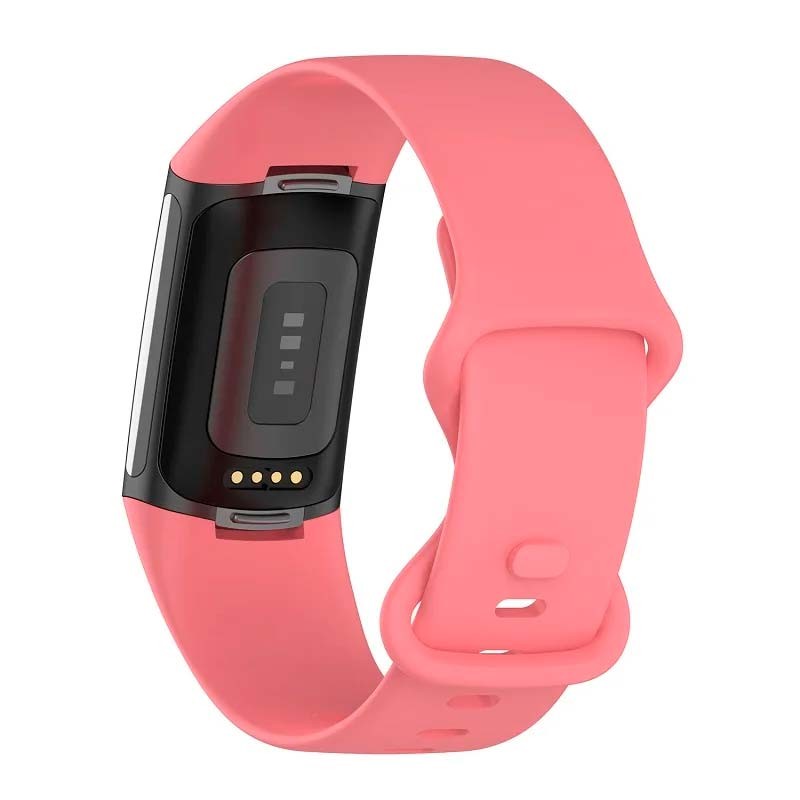 Correa de silicona coral para Fitbit Charge 6 - Ítem1