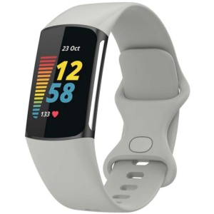 Correa de silicona gris para Fitbit Charge 6