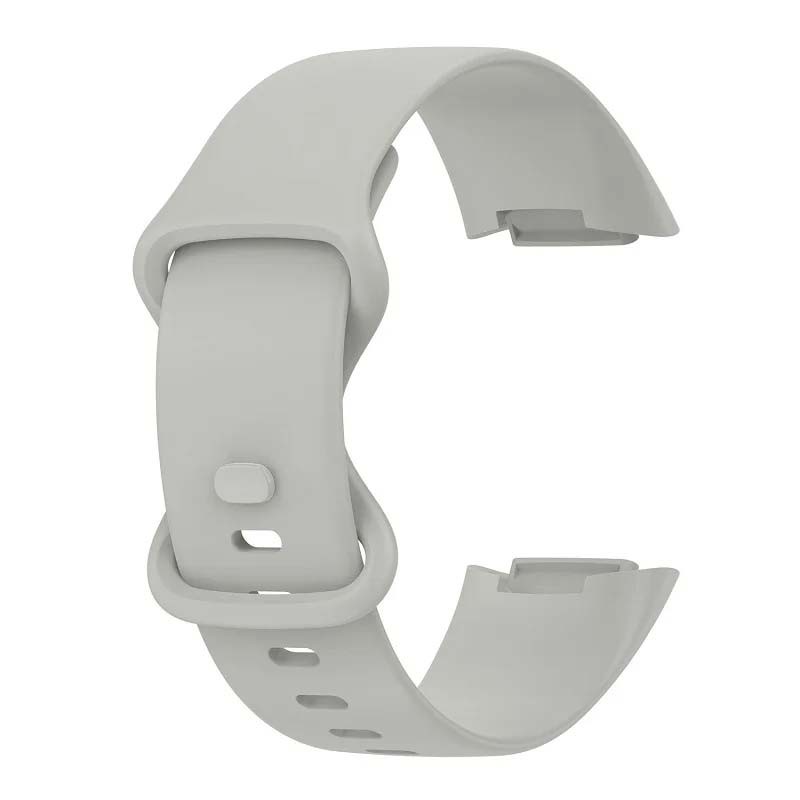 Correa de silicona gris para Fitbit Charge 6 - Ítem1