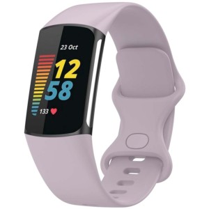 Pulseira de silicone lavanda para Fitbit Charge 6