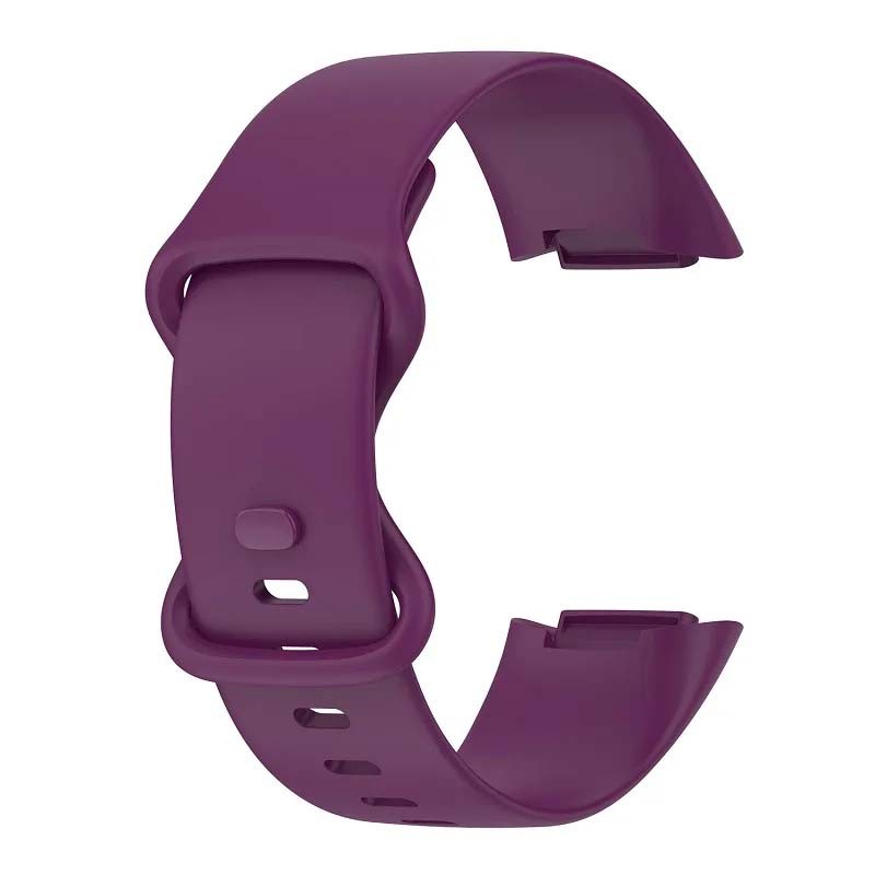 Correa de silicona morada para Fitbit Charge 6 - Ítem1