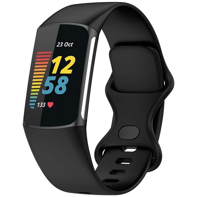 Correa de silicona negra para Fitbit Charge 6 - Ítem