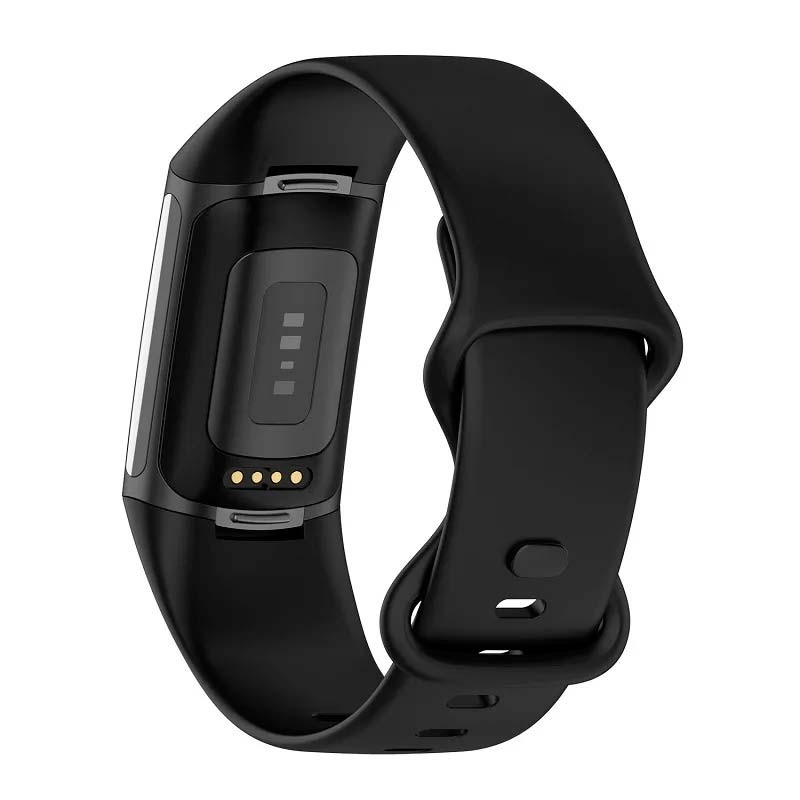 Correa de silicona negra para Fitbit Charge 6 - Ítem1