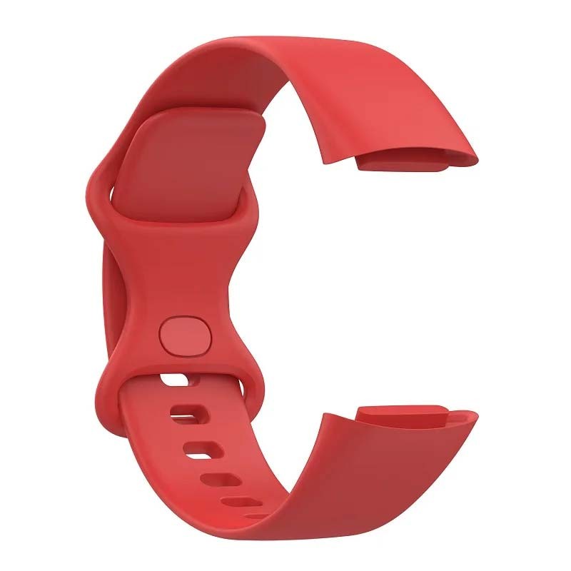 Bracelet en silicone rouge pour Fitbit Charge 6 - Ítem3