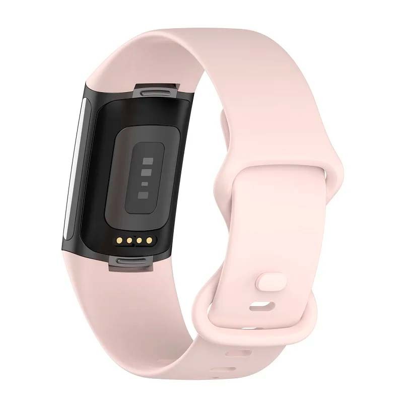 Bracelet en silicone rose pour Fitbit Charge 6 - Ítem1