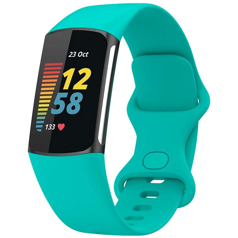 Correa de silicona turquesa para Fitbit Charge 6 - Ítem