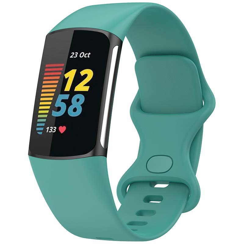 Correa de silicona verde para Fitbit Charge 6 - Ítem