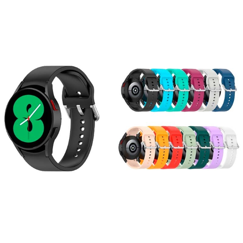 Pulseira de silicone cinzenta para Samsung Galaxy Watch - Item3