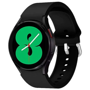 Pulseira de silicone preta para Samsung Galaxy Watch