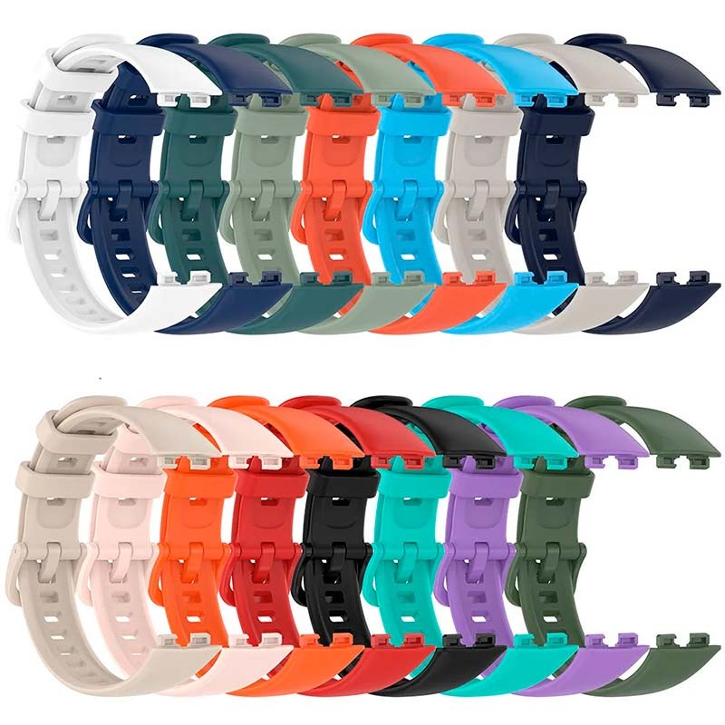 Pulseira de silicone compatível com Huawei Band 9 na cor Vermelho - Item5