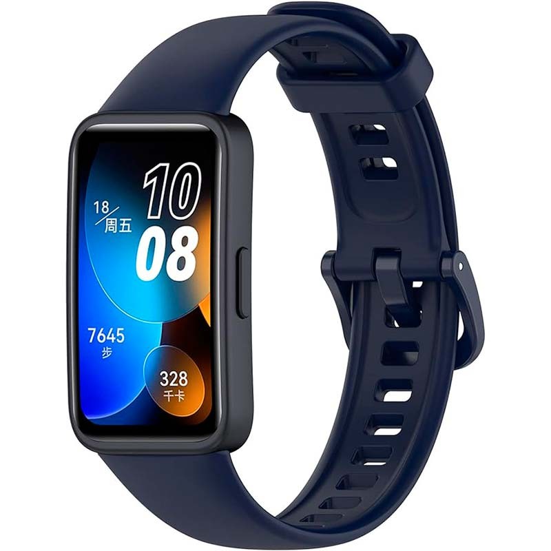 Correa de silicona compatible con Huawei Band 9 en color Azul Marino - Ítem