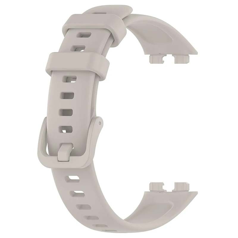 Pulseira de silicone compatível com Huawei Band 9 na cor Cinzento Claro - Item2