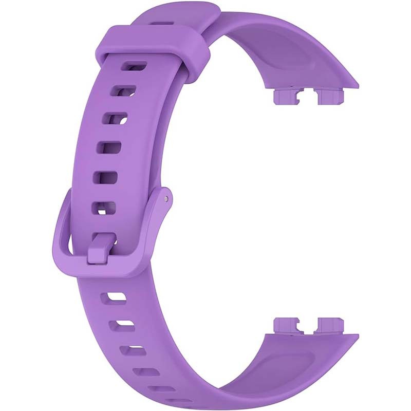 Bracelet en silicone compatible avec Huawei Band 9 de couleur Pourpre - Ítem2