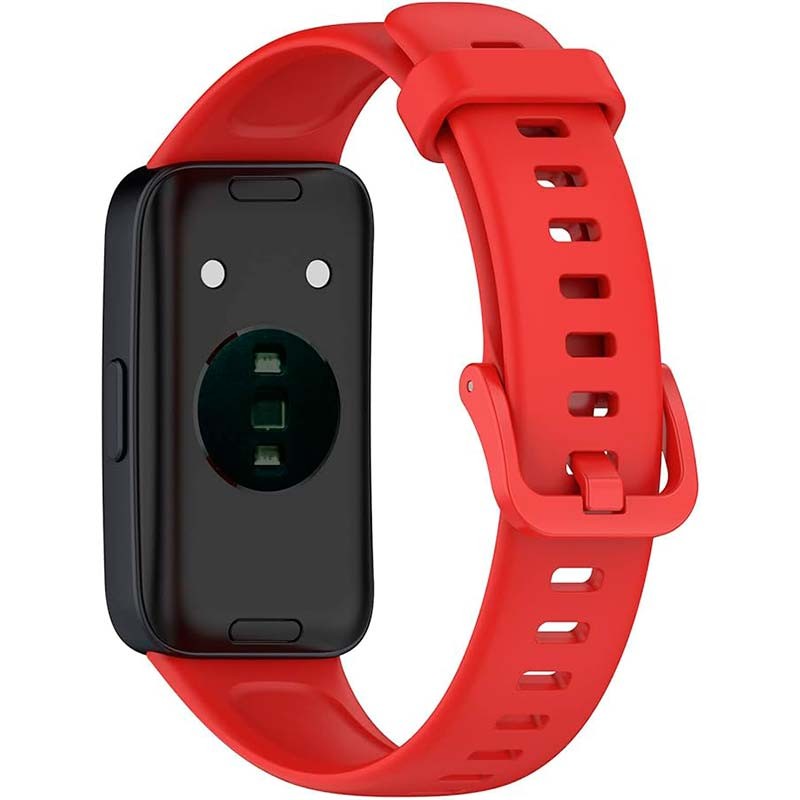 Pulseira de silicone compatível com Huawei Band 9 na cor Vermelho - Item1