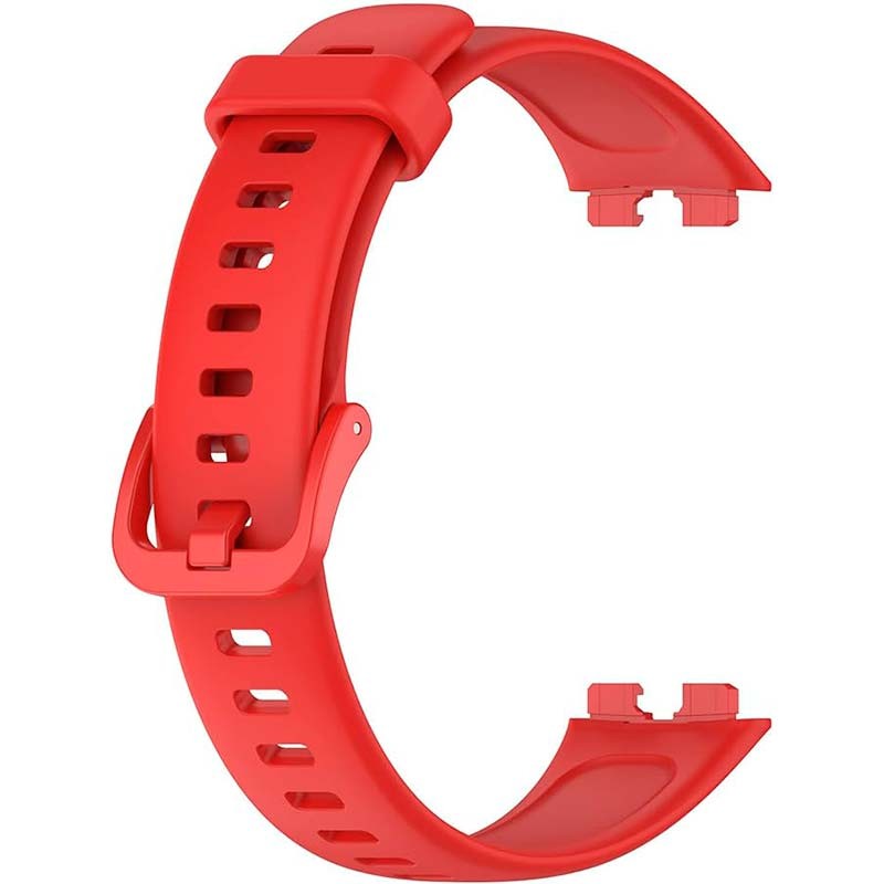 Pulseira de silicone compatível com Huawei Band 9 na cor Vermelho - Item2