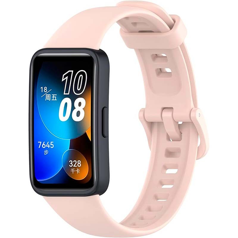 Correa de silicona compatible con Huawei Band 9 en color Rosa - Ítem