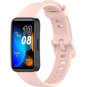 Bracelet en silicone compatible avec Huawei Band 9 de couleur Rose