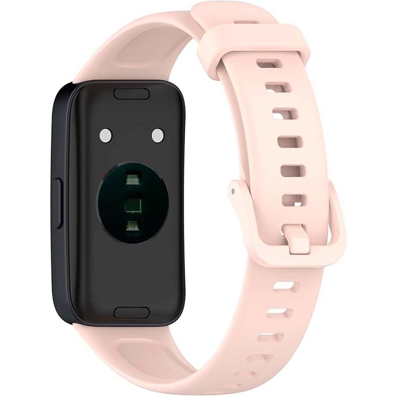 Correa de silicona compatible con Huawei Band 9 en color Rosa - Ítem1