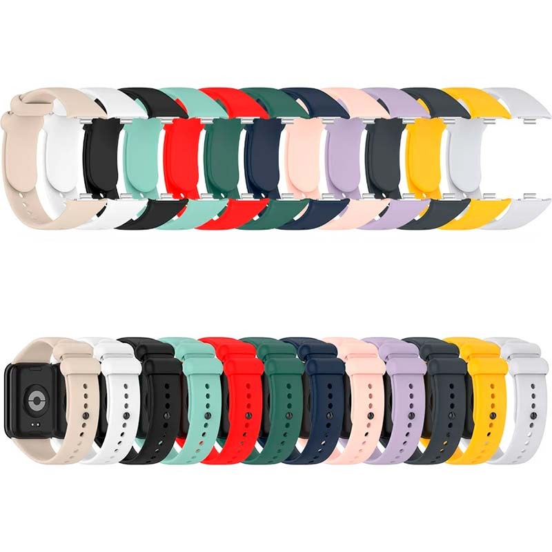 Bracelet en silicone compatible avec Xiaomi Smart Band 8 Pro de couleur Rouge - Ítem4