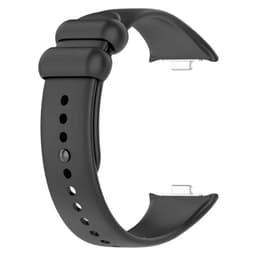 vista traseira da Pulseira de silicone compatível com Xiaomi Smart Band 8 Pro na cor Cinzento Escuro