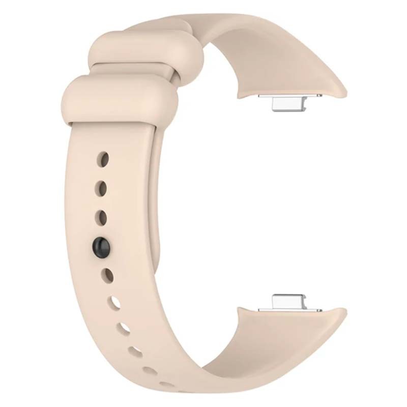 Pulseira de silicone compatível com Xiaomi Smart Band 8 Pro na cor Marfim - Item1