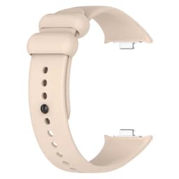 vista trasera de la Correa de silicona compatible con Xiaomi Smart Band 8 Pro en color Marfil