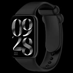 Bracelet silicone noir pour Xiaomi et Redmi: bande lisse, boucle ajustable, finition mate, compatible Mi Smart Band 9 Pro, Band 8 Pro, Smart Band 10 Pro, Watch