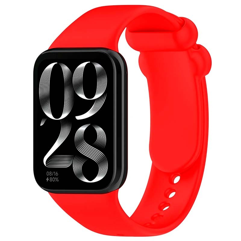 Bracelet en silicone compatible avec Xiaomi Smart Band 8 Pro de couleur Rouge - Ítem