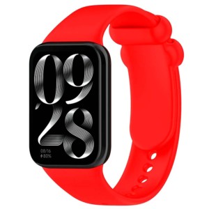 Pulseira de silicone compatível com Xiaomi Smart Band 8 Pro na cor Vermelho