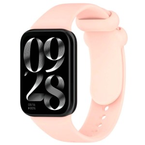 Correa de silicona compatible con Xiaomi Smart Band 8 Pro en color Rosa