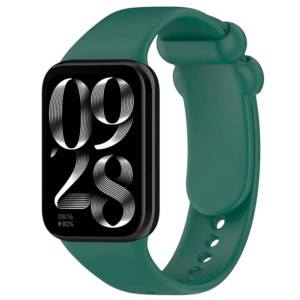 Pulseira de silicone compatível com Xiaomi Smart Band 8 Pro na cor Verde Escuro