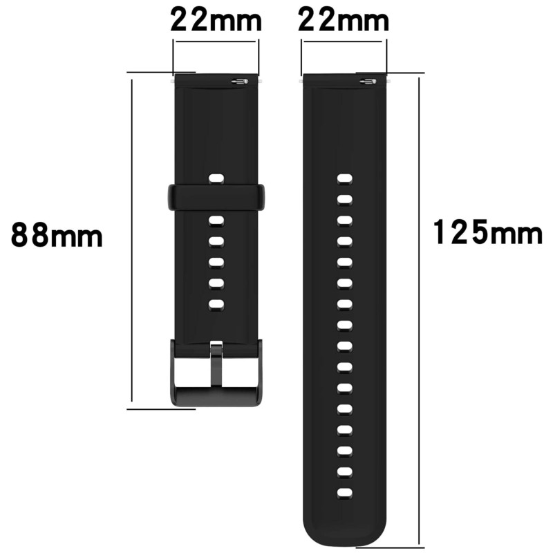 Correa de silicona blanca para Realme Watch 3 - Ítem4
