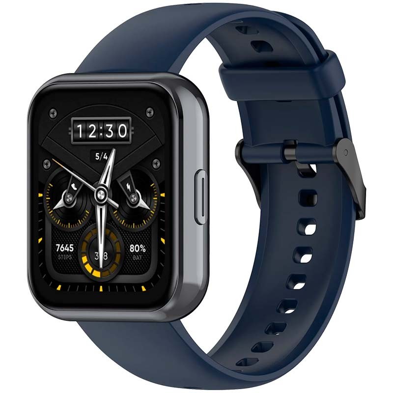 Pulseira de silicone azul escuro para Realme Watch 3 - Item