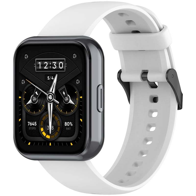 Correa de silicona blanca para Realme Watch 3 - Ítem