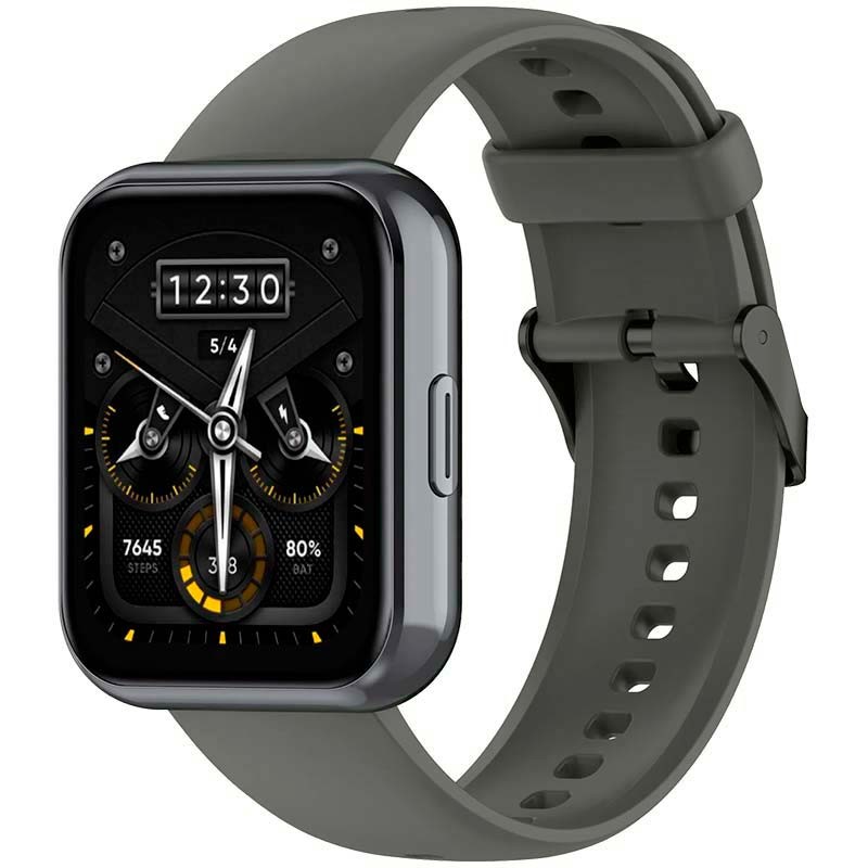 Correa de silicona gris para Realme Watch 3 - Ítem