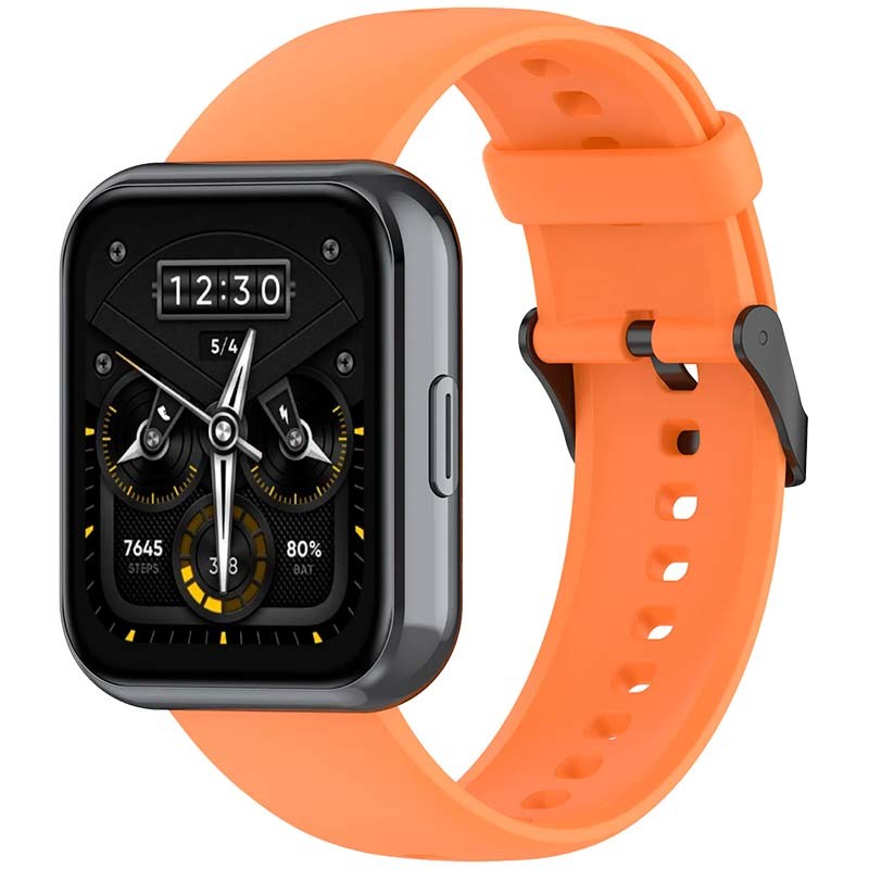 Pulseira de silicone laranja para Realme Watch 3 - Item