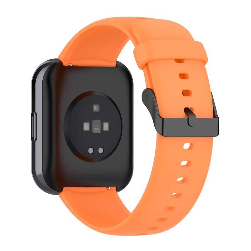 Pulseira de silicone laranja para Realme Watch 3 - Item1