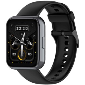 Bracelet en silicone noire pour Realme Watch 3