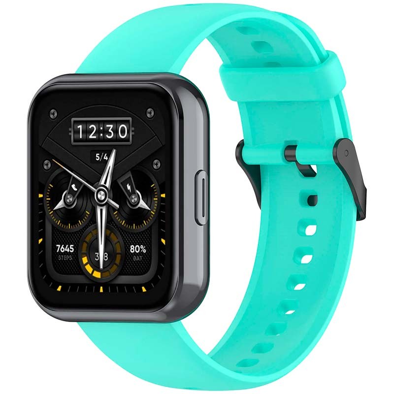 Pulseira de silicone turquesa para Realme Watch 3 - Item