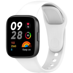 Pulseira de silicone branca para Xiaomi Redmi Watch 3