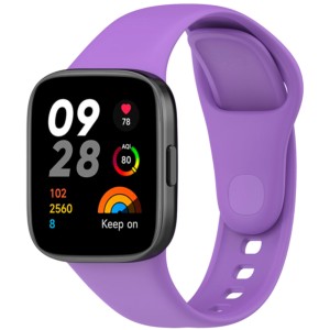 Pulseira de silicone roxa para Xiaomi Redmi Watch 3
