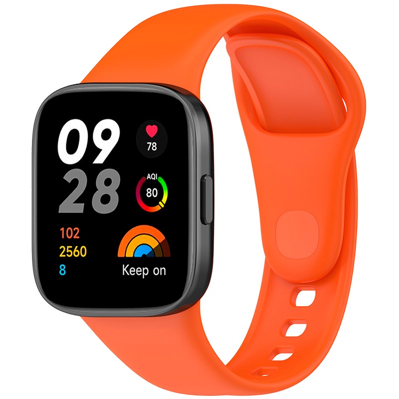 Pulseira de silicone laranja para Xiaomi Redmi Watch 3 - Item