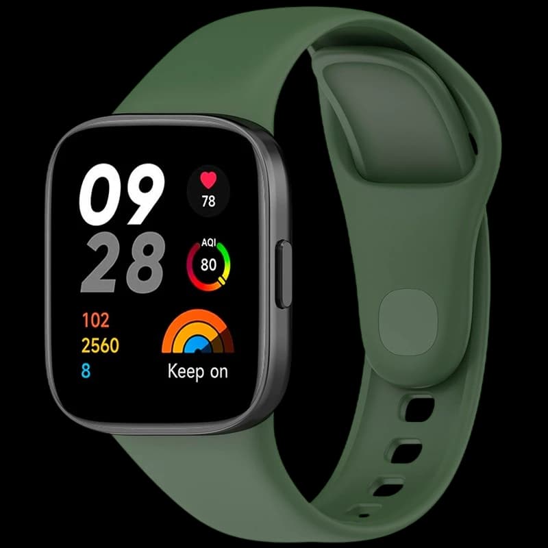 Correa de silicona verde para Xiaomi Redmi Watch 3