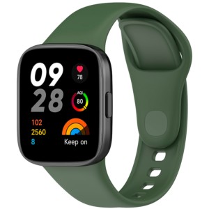 Pulseira de silicone verde para Xiaomi Redmi Watch 3