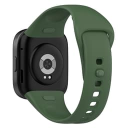 vista trasera de la Correa de silicona verde para Xiaomi Redmi Watch 3