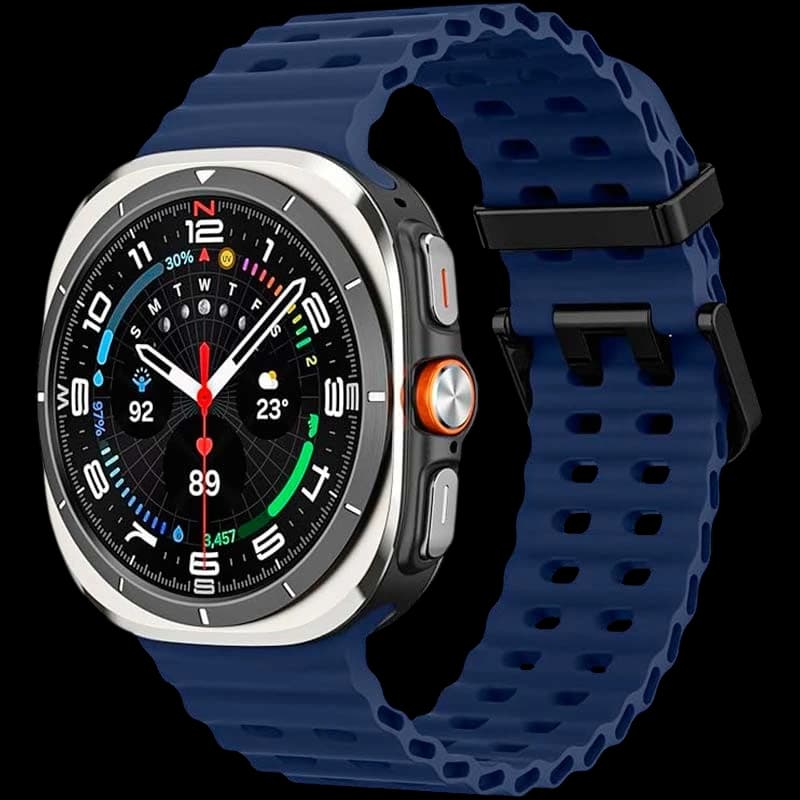 Correa de silicona Samsung Galaxy Watch Ultra/Ultra 2 Azul Oscuro