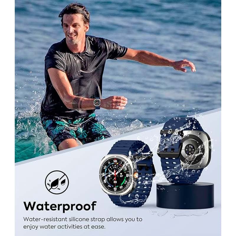 Correa de silicona Samsung Galaxy Watch Ultra Azul Oscuro - dimensiones