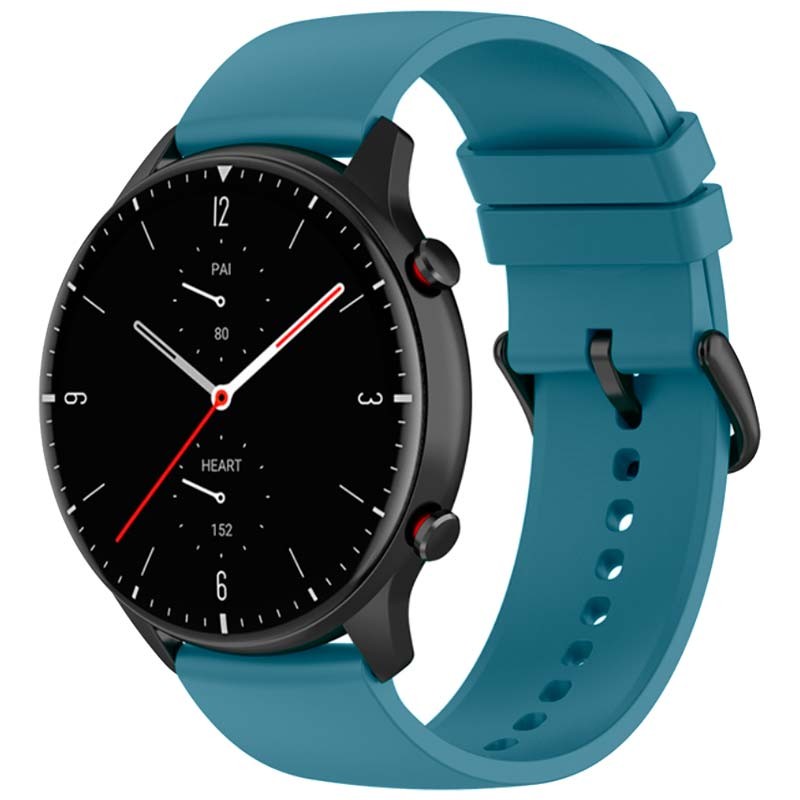 Pulseira de silicone azul universal de 22mm para smartwatch - Item