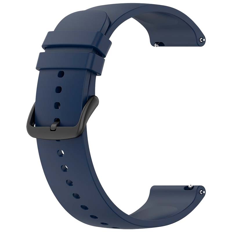 Bracelet en silicone bleu marine universel de 22 mm pour smartwatch - Ítem2